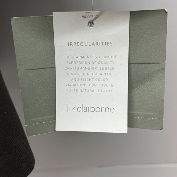 Liz Claiborne Shawl Collar Jacket Dark Gray ¾ Sleeves Size‎ MP - Picture 4 of 7